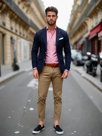 С чем носить черные слипоны мужчине