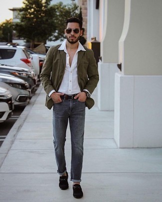 С чем носить черный замшевый ремень мужчине