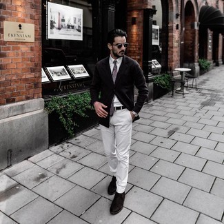 С чем носить черный замшевый ремень мужчине