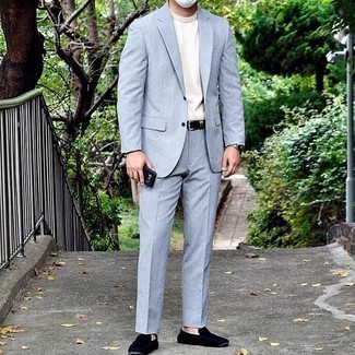 С чем носить черные замшевые мокасины мужчине