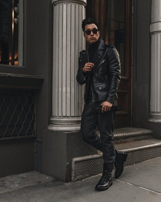 С чем носить черные замшевые перчатки мужчине