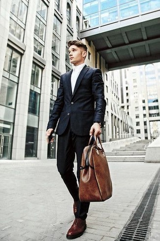 Какие оксфорды носить с черным костюмом