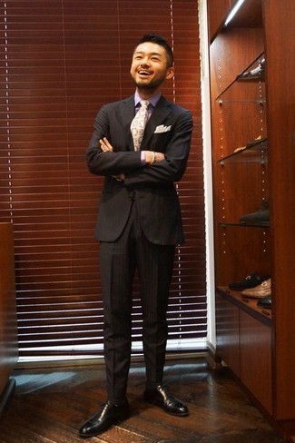 Какие оксфорды носить с черным костюмом