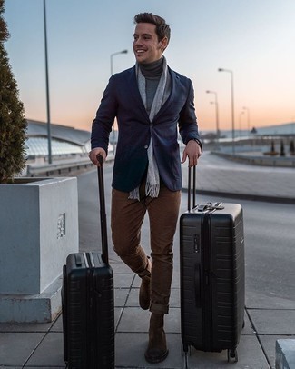 С чем носить черный чемодан мужчине