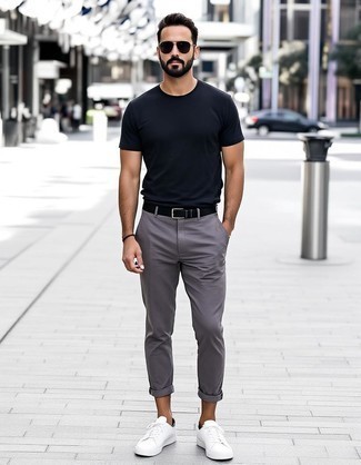 С чем носить черные солнцезащитные очки мужчине