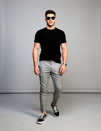 С чем носить черные солнцезащитные очки мужчине