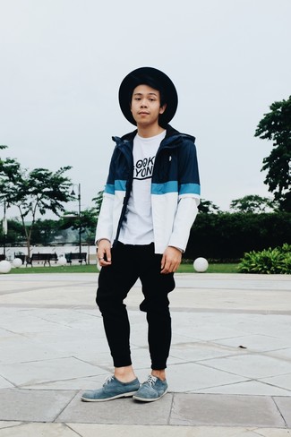 Какие ветровки носить с черными спортивными штанами мужчине