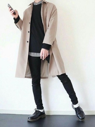 Какие туфли дерби носить с черным свитшотем