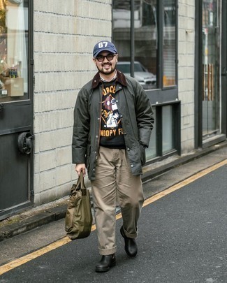 Какие рубашки с длинным рукавом носить с черным свитшотем мужчине