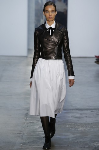 С чем носить черные колготки