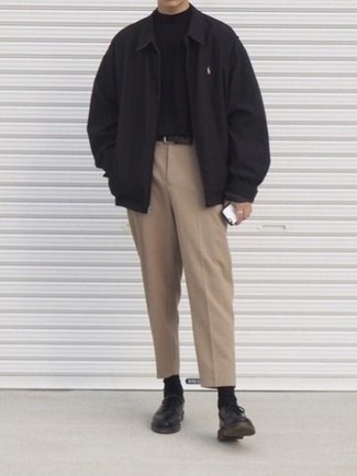 Какие туфли дерби носить с черной водолазкой