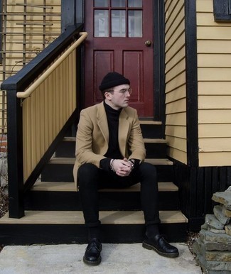 Какие туфли дерби носить с черной водолазкой