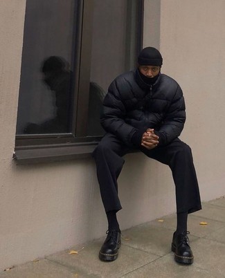 Какие туфли дерби носить с черной водолазкой