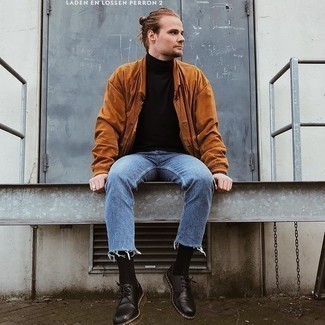 Какие туфли дерби носить с черной водолазкой