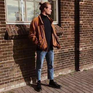 Какие туфли дерби носить с черной водолазкой