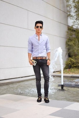 С чем носить черные бархатные лоферы мужчине