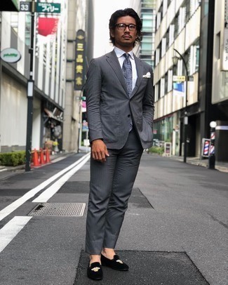 С чем носить черные бархатные лоферы мужчине