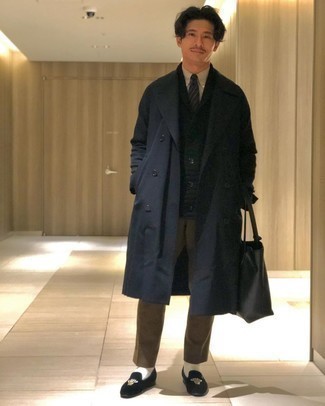 С чем носить черные бархатные лоферы мужчине