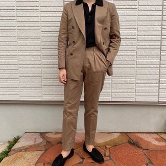 С чем носить черные бархатные лоферы мужчине