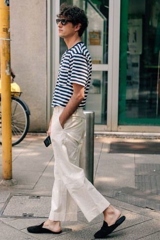 С чем носить черные бархатные лоферы мужчине