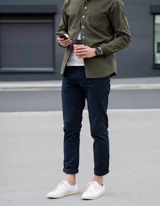 С чем носить черные часы мужчине