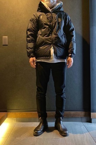 С чем носить черную ветровку мужчине