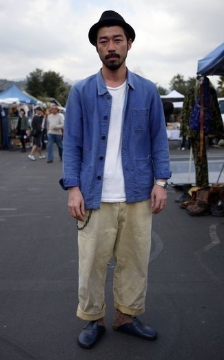 С чем носить черную шерстяную панаму мужчине