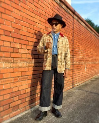 С чем носить черную шерстяную шляпу мужчине