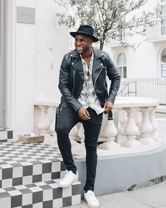 С чем носить черную шерстяную шляпу мужчине