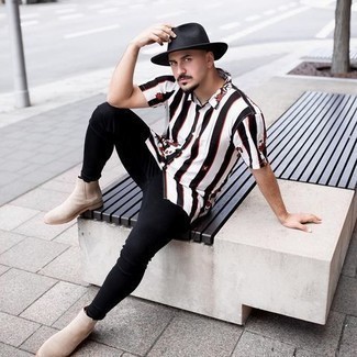 С чем носить черную шерстяную шляпу мужчине