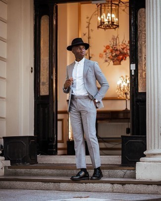 С чем носить черную шерстяную шляпу мужчине