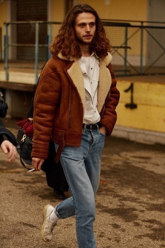 С чем носить черный кожаный плетеный ремень мужчине