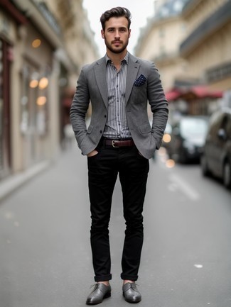 Как носить пиджак с брогами