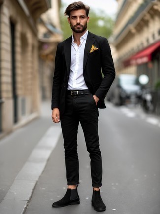 Как носить пиджак с ботинками челси мужчине