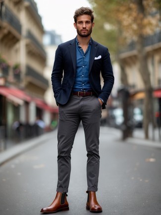 Как носить пиджак с ботинками челси мужчине