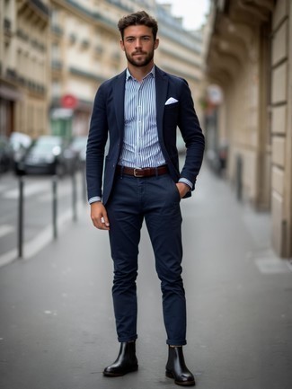 Как носить пиджак с ботинками челси мужчине