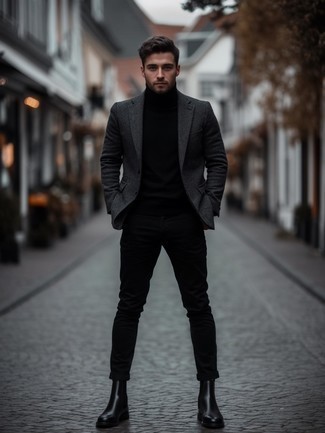 Как носить пиджак с ботинками челси мужчине