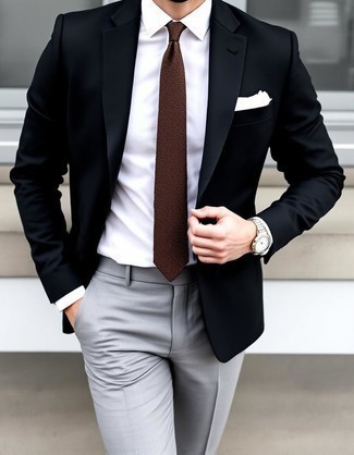 Как носить пиджак с классическими брюками мужчине