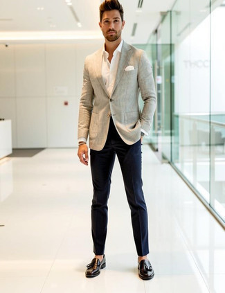 Как носить пиджак с классическими брюками мужчине