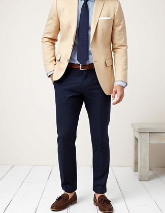 Как носить пиджак с мокасинами мужчине