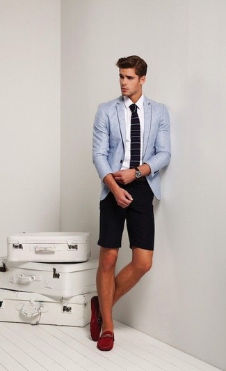 Как носить пиджак с мокасинами мужчине