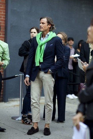 Как носить пиджак с мокасинами мужчине