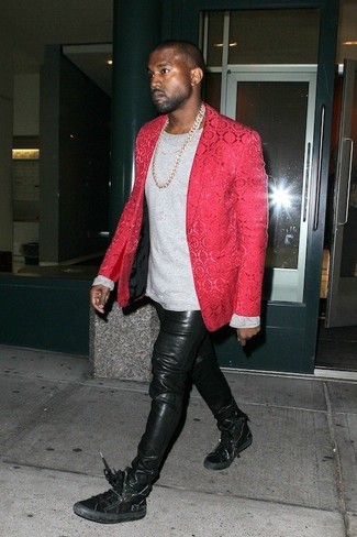 Как носить пиджак с высокими кедами мужчине