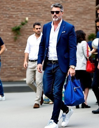 Как носить пиджак с джинсами мужчине