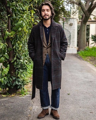 Как носить пиджак с футболкой-поло мужчине