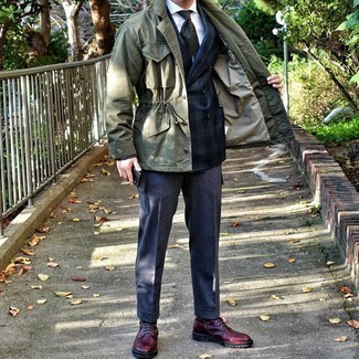 Как носить пиджак с курткой-рубашкой мужчине