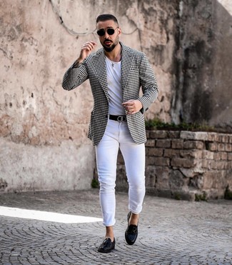 Как носить пиджак с зауженными джинсами мужчине