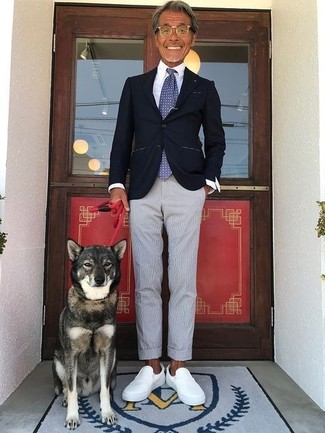 Как носить пиджак с слипонами мужчине