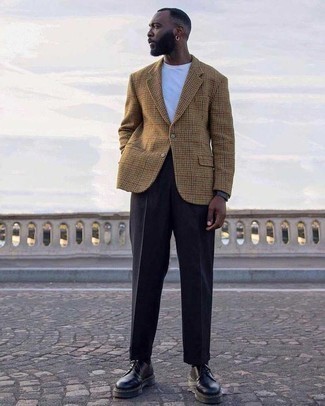 Как носить пиджак с футболкой мужчине весна