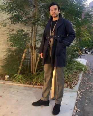 Как носить пиджак с плащом мужчине